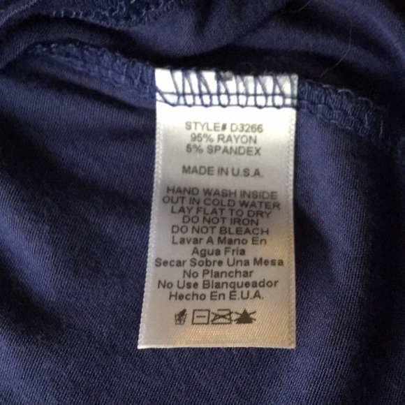 SOLA LA FE Blue Halter T-Shirt Dress, size Small - Picture 4 of 5